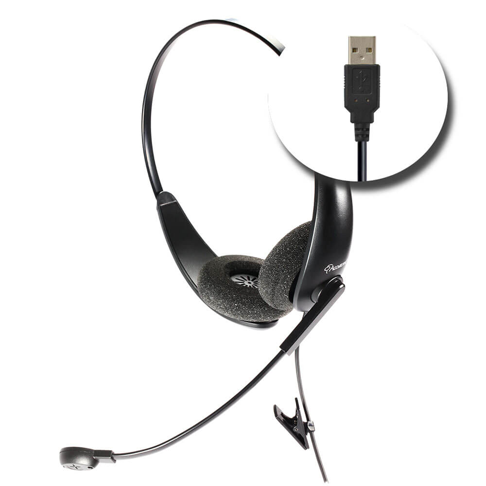 Auriculares con cable para computadora, auriculares USB para